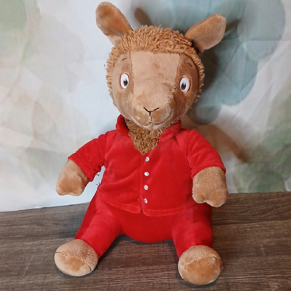 Red Plush Llama Toy